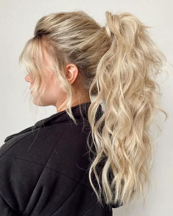 Voluminous High Ponytail