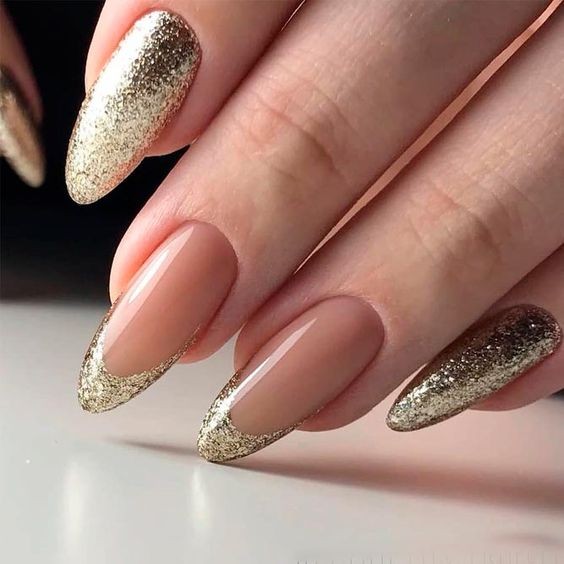 Golden French Tips