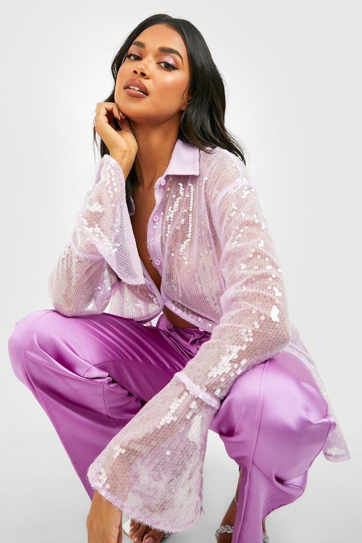 Lavender Luxe: Sequins and Satin for the Sophisticated