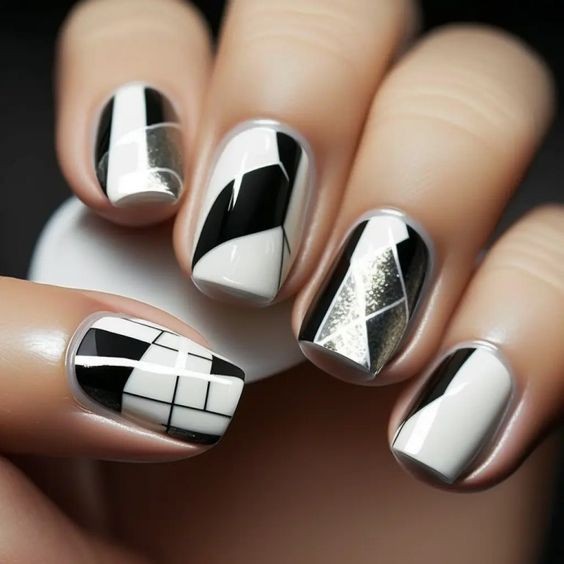 Black Chrome and White Patterns: