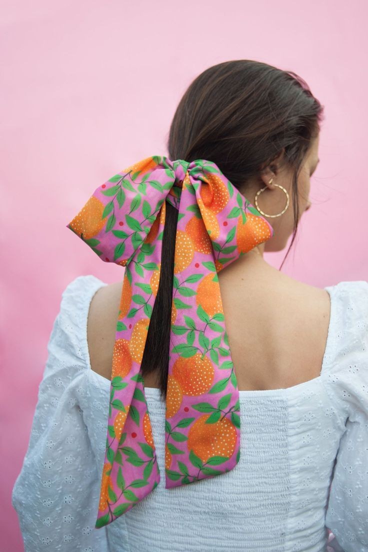 Vibrant Ponytail Scarf for a Pop of Fun