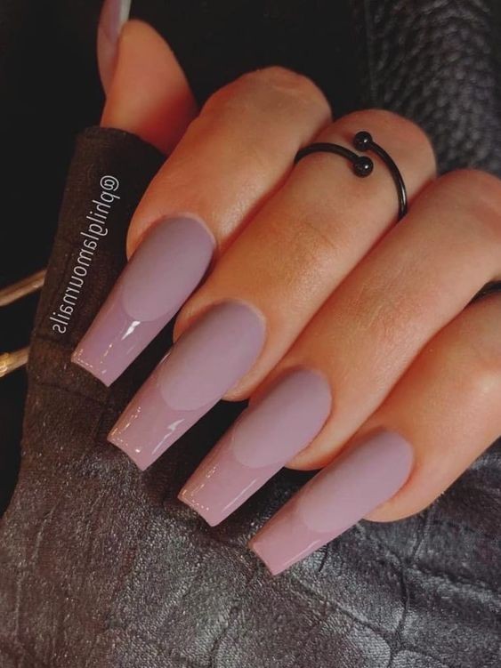 Matte Taupe Nails: