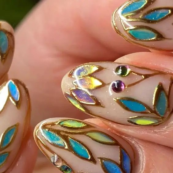 Stained Glass Nails