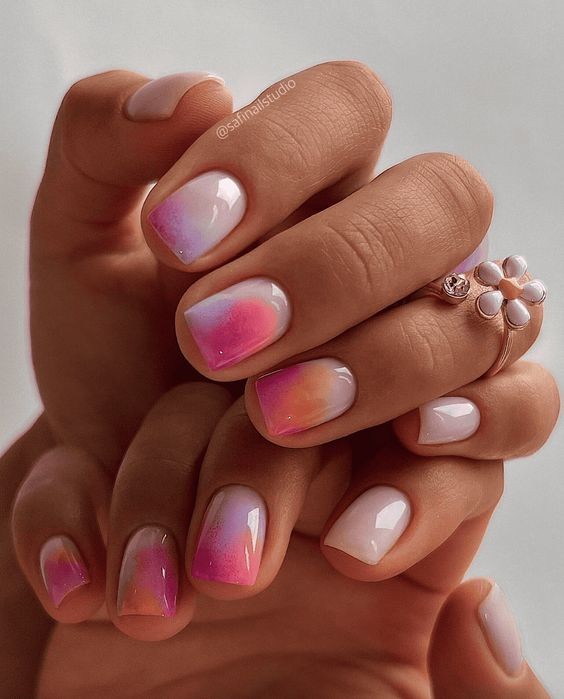 Ombre Gel Nails: