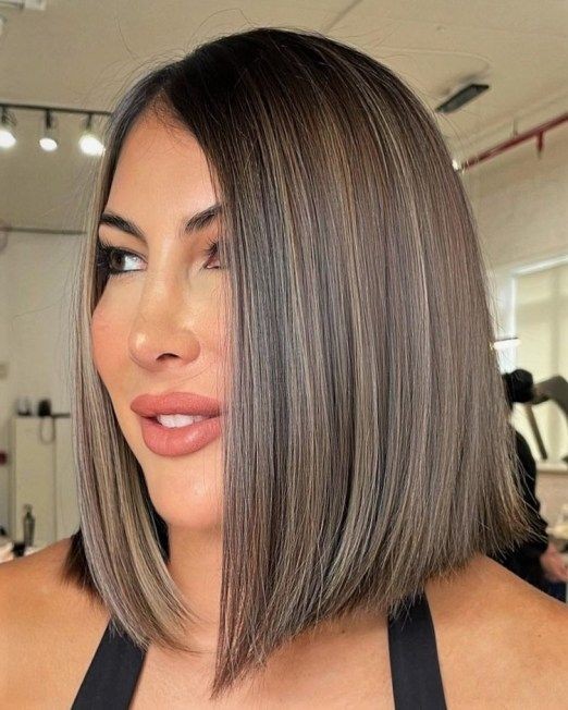 Angled Bob with Textured Ends