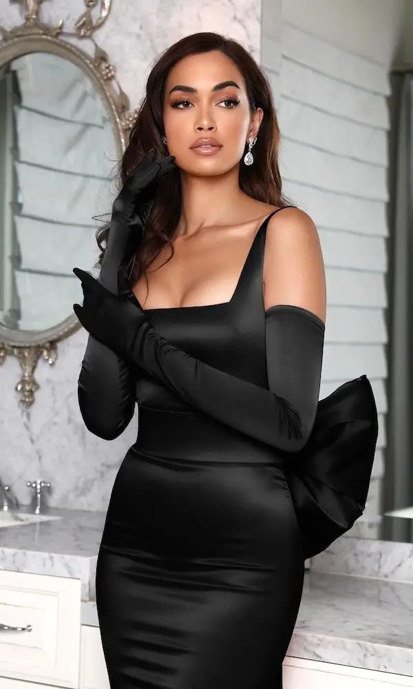 Sleek Satin Gown