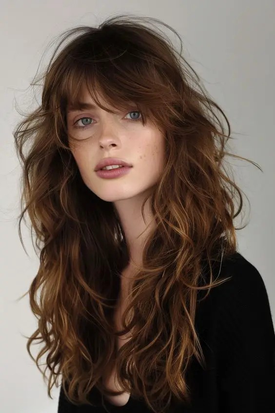 Tousled Tresses with a Fringe