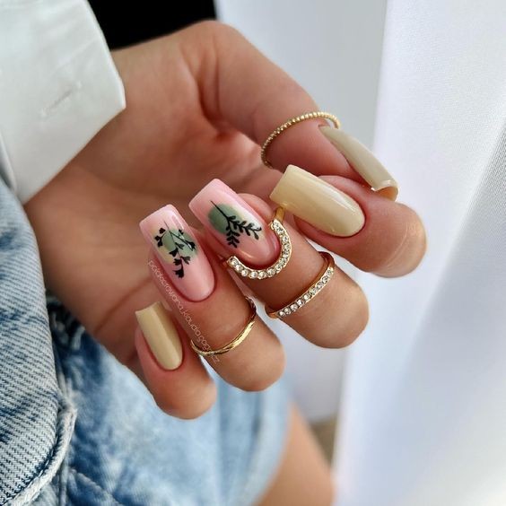 Bamboo Bliss: Nature-Inspired Nail Art