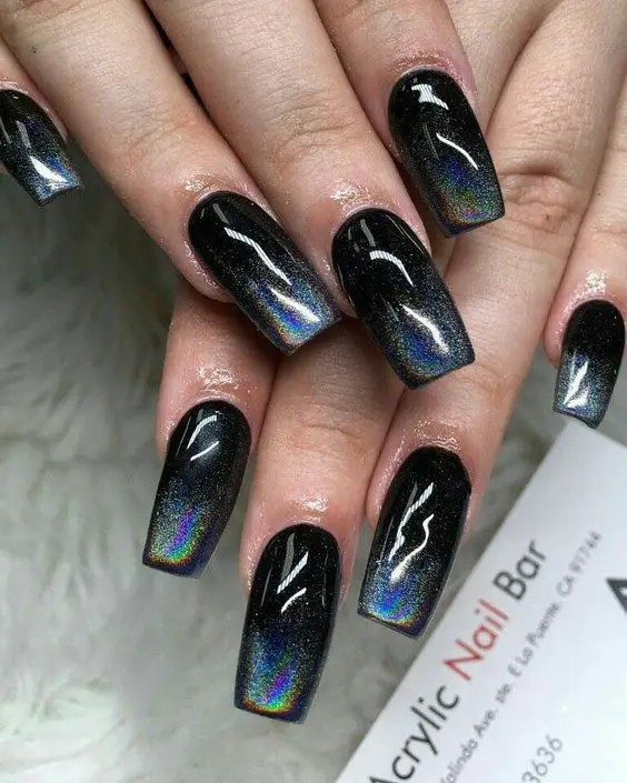 Black and Silver Gradient: