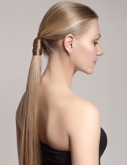 Classic Low Ponytail with a Twist