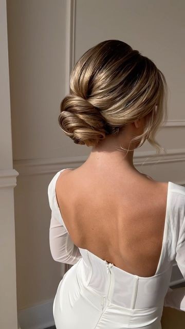 Twisted Low Bun: