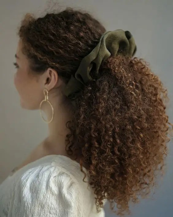 The Curly Low Ponytail