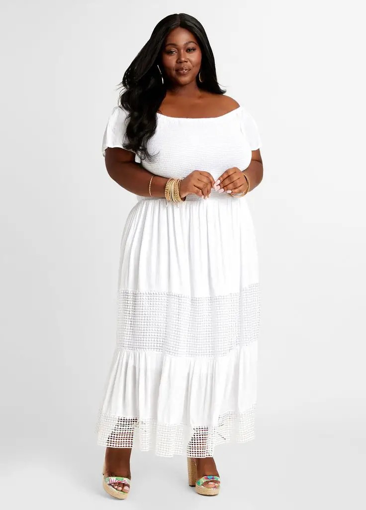 White Off-Shoulder Dress