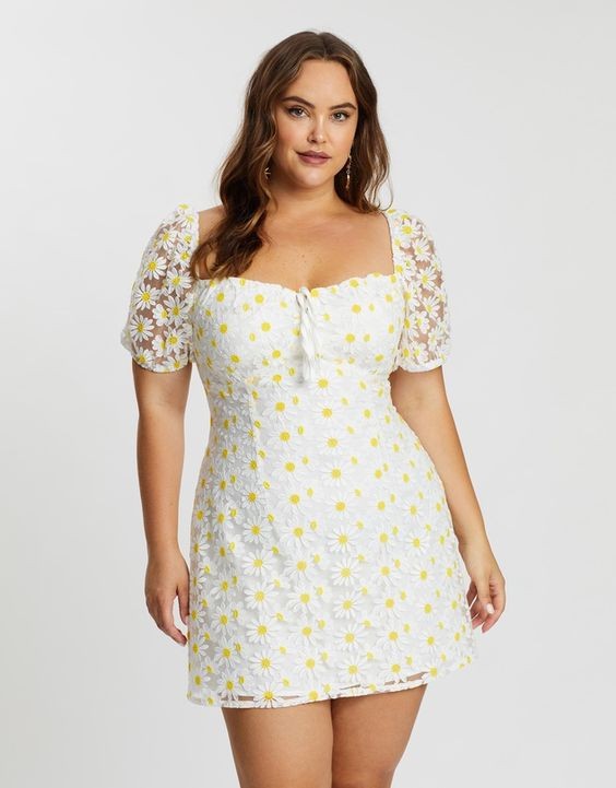 The Sunny Daisy Print Mini Dress