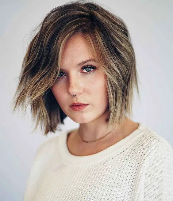 Choppy Bob with Balayage