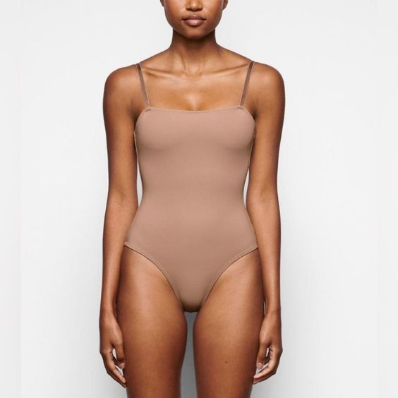 Subtle Luxury: Nude-Colored One-Piece