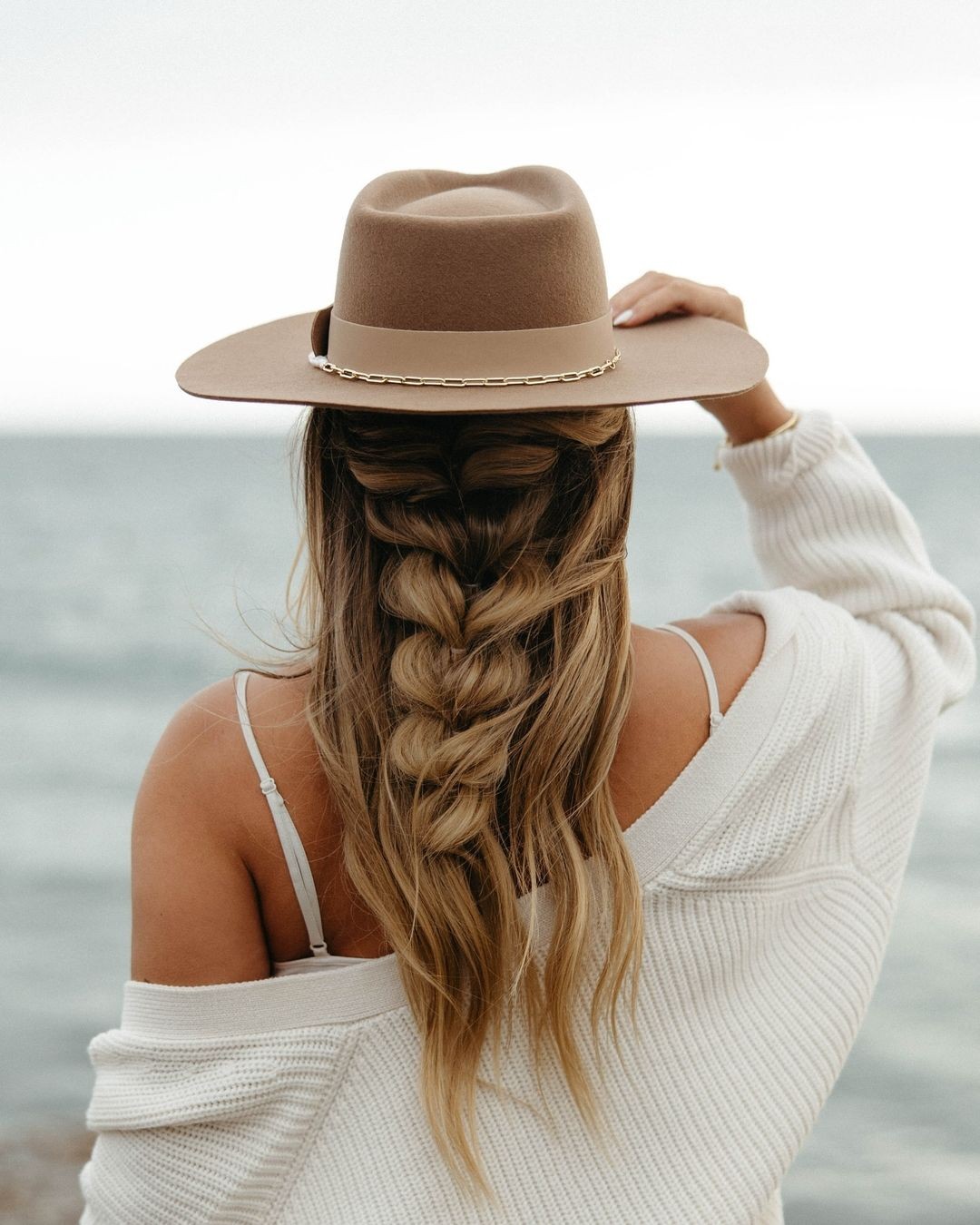 Seaside Braid under a Hat