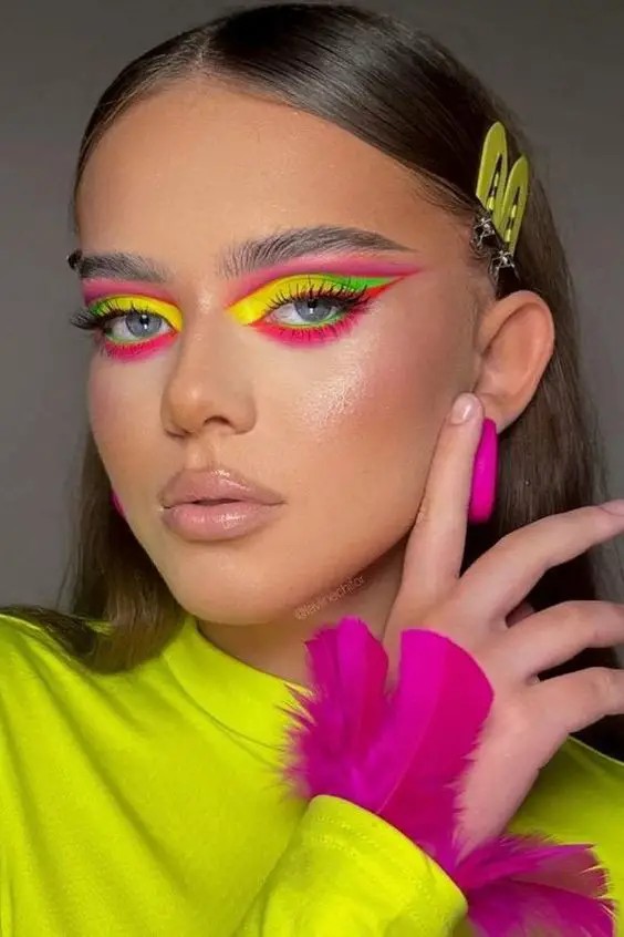 Neon Rave Makeup: Dance All Night