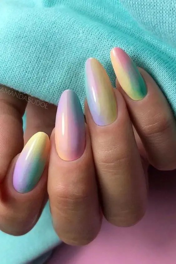 Pastel Rainbow: Softly Blended Splendor