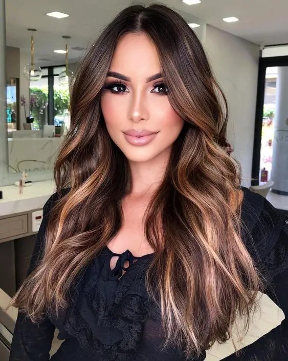 Caramel Balayage Highlights