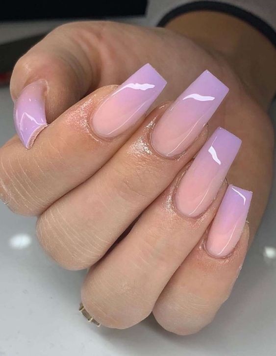 Mauve and Rose Ombre