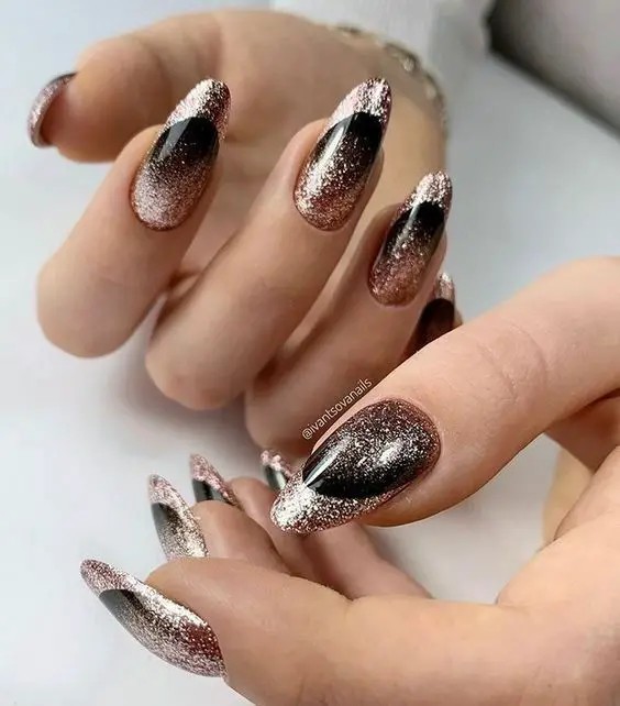 Long New Year’s Nails with Intricate Details