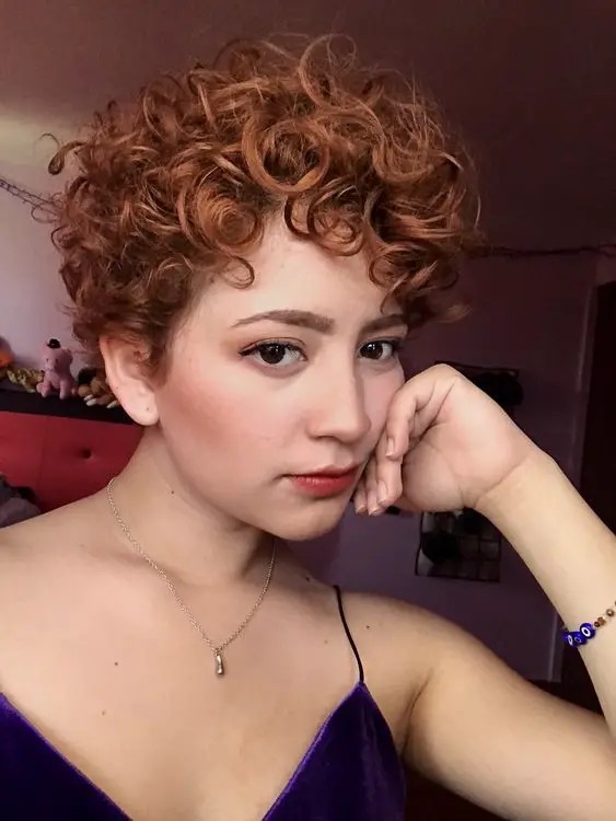 Curly Pixie Cut