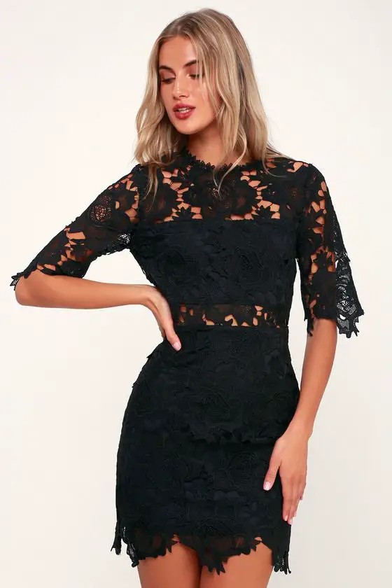 Lace Sheath Dress