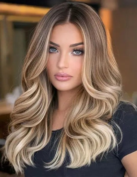 Golden Balayage for a Sun-Kissed Effect