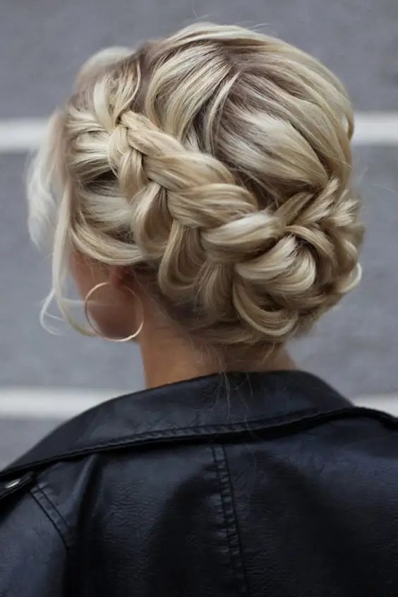 Braided Crown Updo