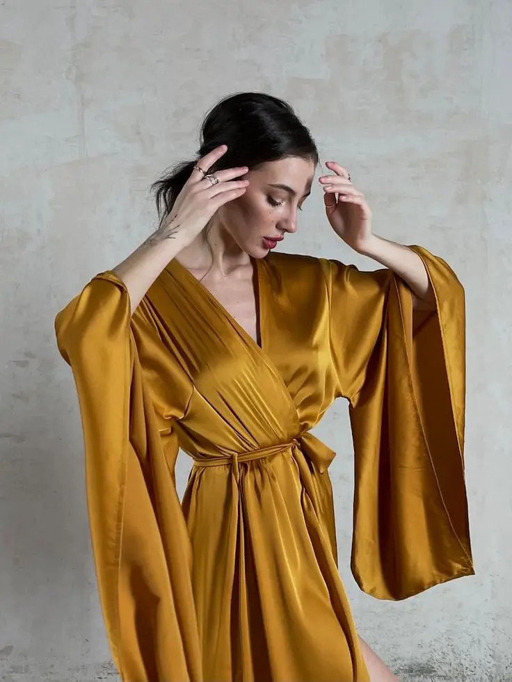 Silk Kimono Dress