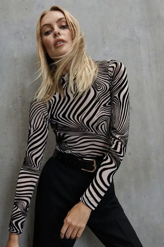 Zebra Print Top