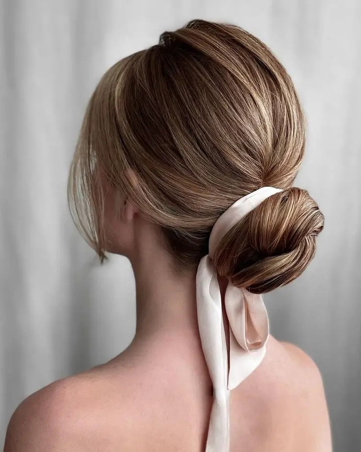 Effortless Updo with a Silky Touch