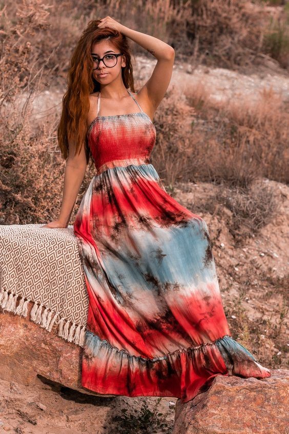 Tie-Dye Maxi Dress