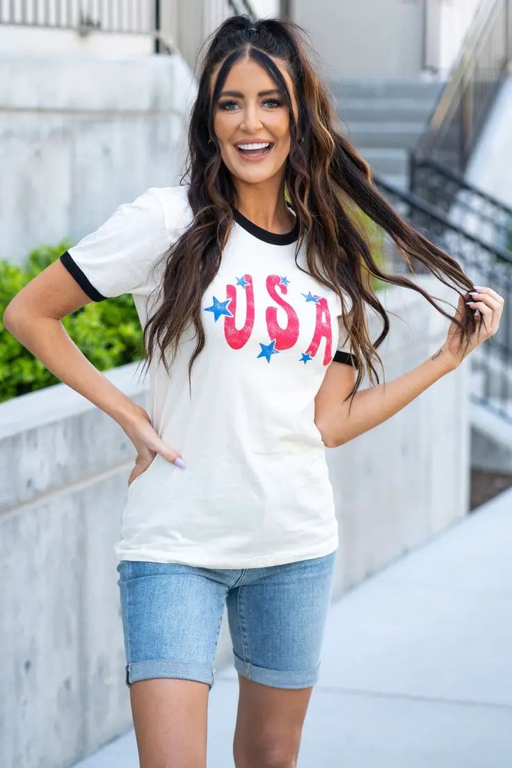 Playful Stars and Stripes Tee