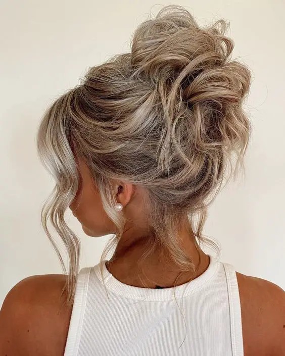 Messy High Bun