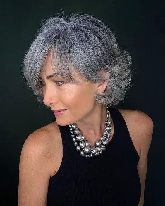 Silver Waves: Medium Layered with a Modern Twist