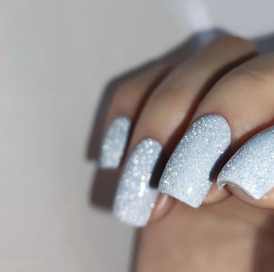 Icy Silver Shimmer: