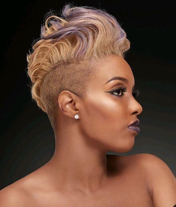 Blonde Faux Hawk with Undercut