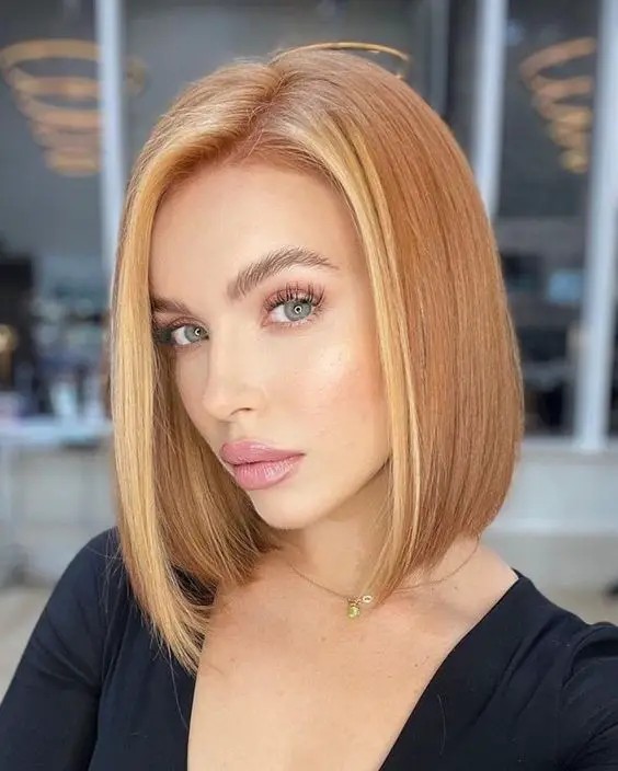 Golden Blonde Bob