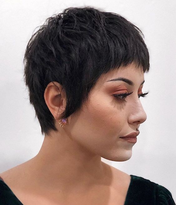 Baby Bangs with Pixie Cut