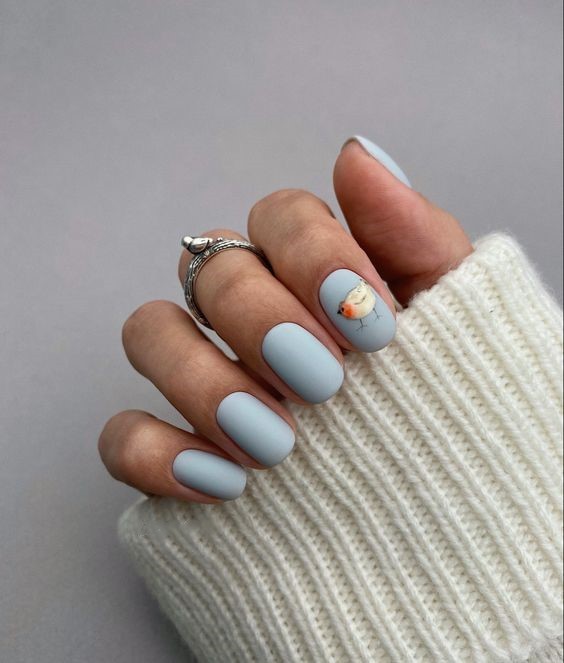 Soothing Blue Matte with a Touch of Whimsy