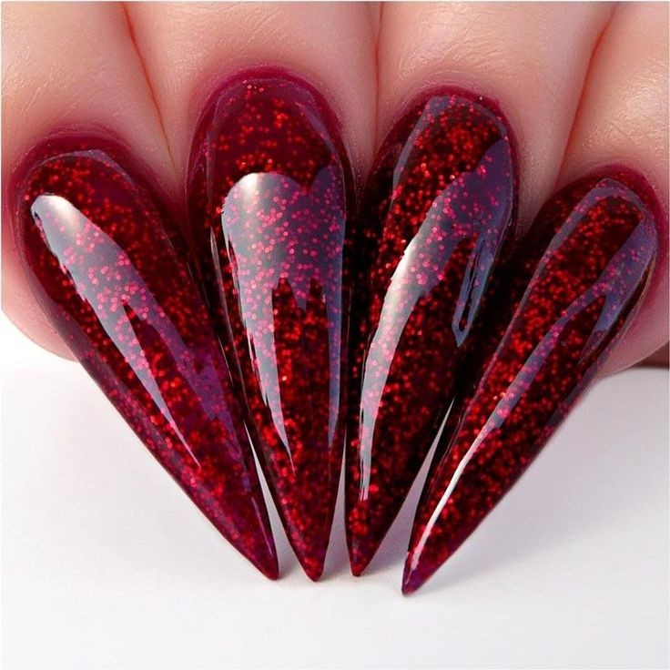 Glittering Wine Red