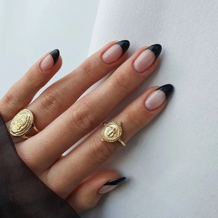 Black French Tips: