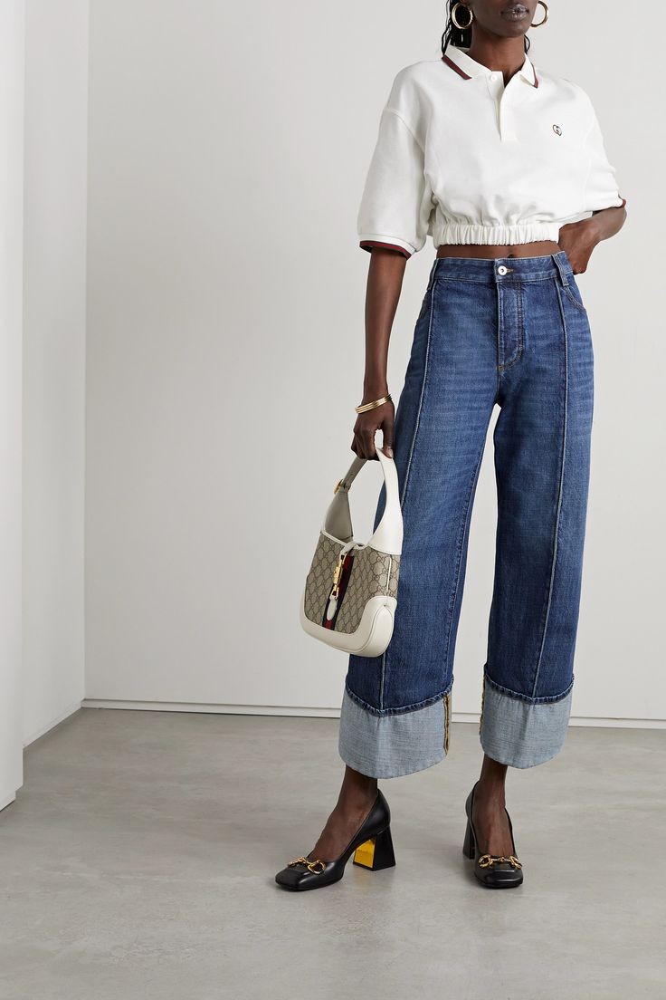 Classic Denim and White: