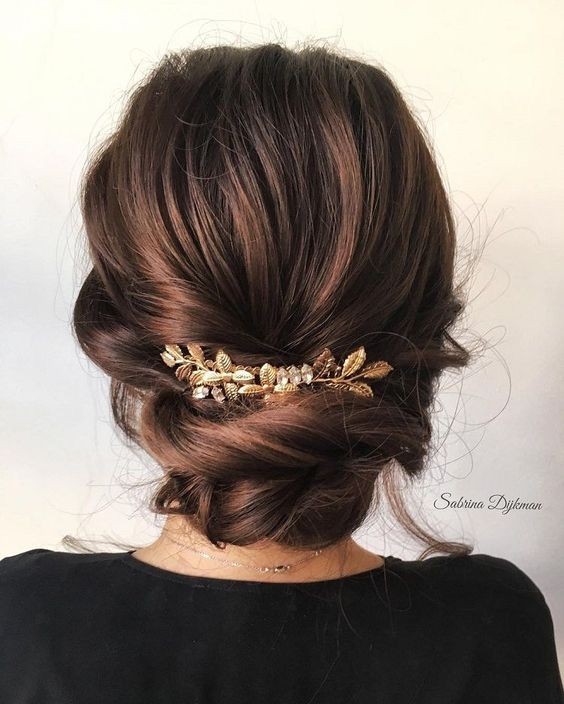 French Braid Bun with Hair Accessories