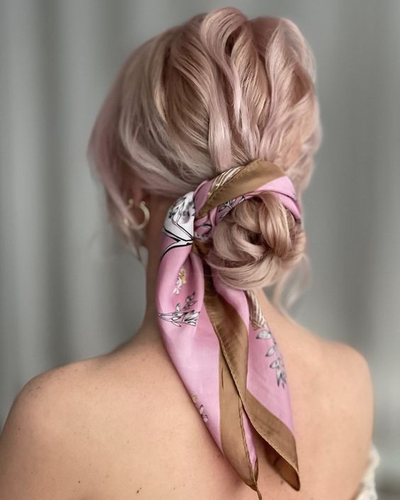 Effortless Updo with a Silky Touch