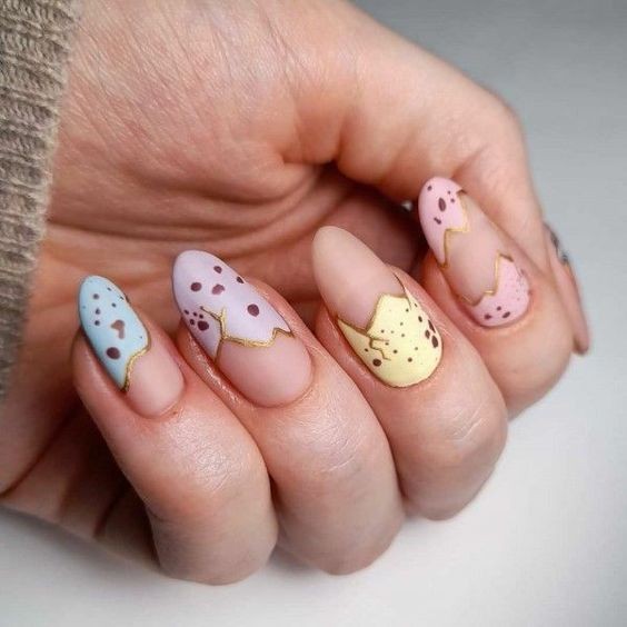 Egg Hunt Inspired Nails: