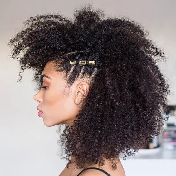 Mohawk Afro Ponytail