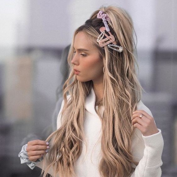 Half-Up Heaven with Scrunchie Style